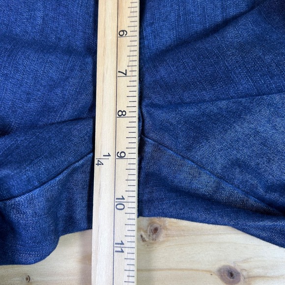 Halogen Jeans Womens 2 Taylor Fit Wide Leg Trouser Low Rise Denim Blue Jeans - Picture 10 of 10